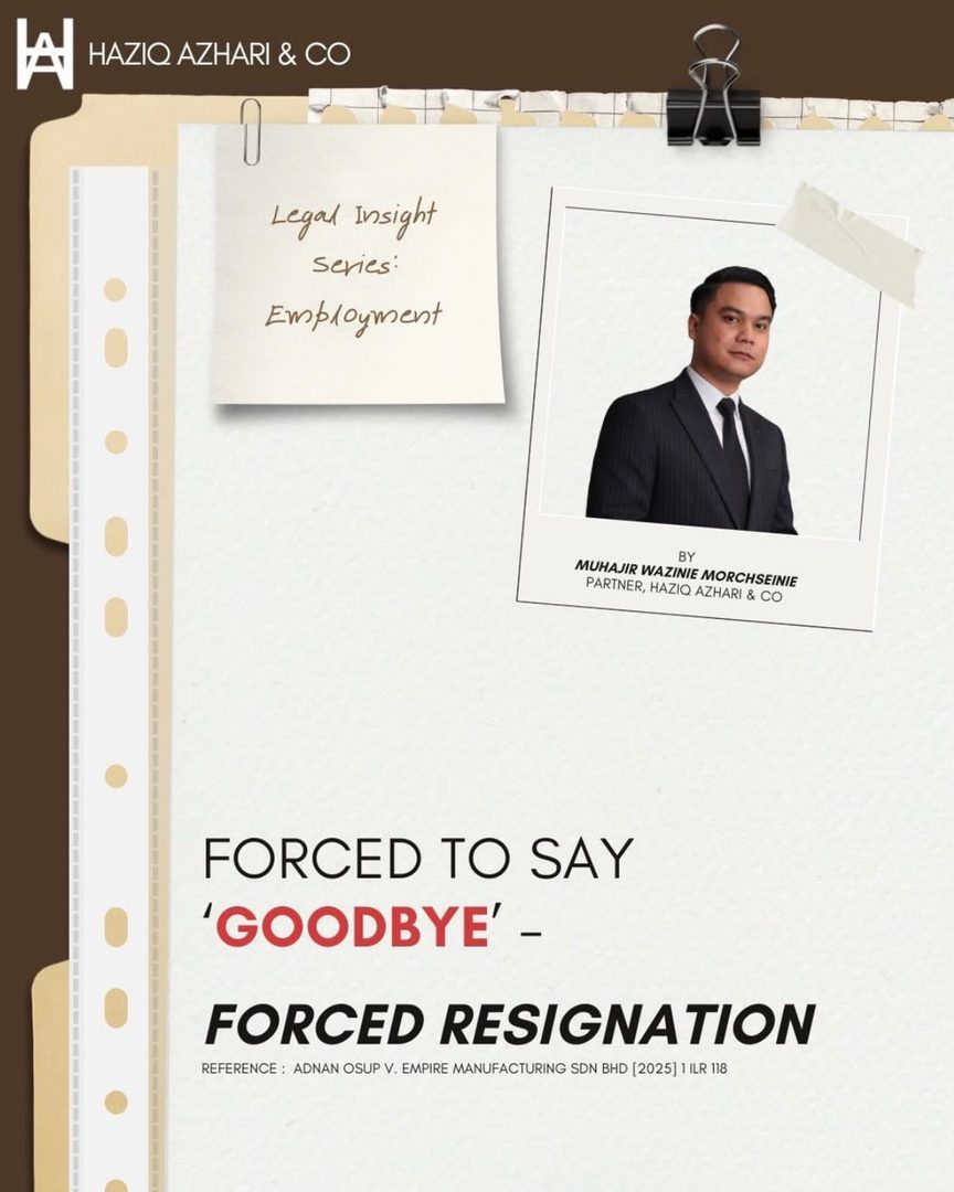 Forced to say 'goodbye': forced resignation