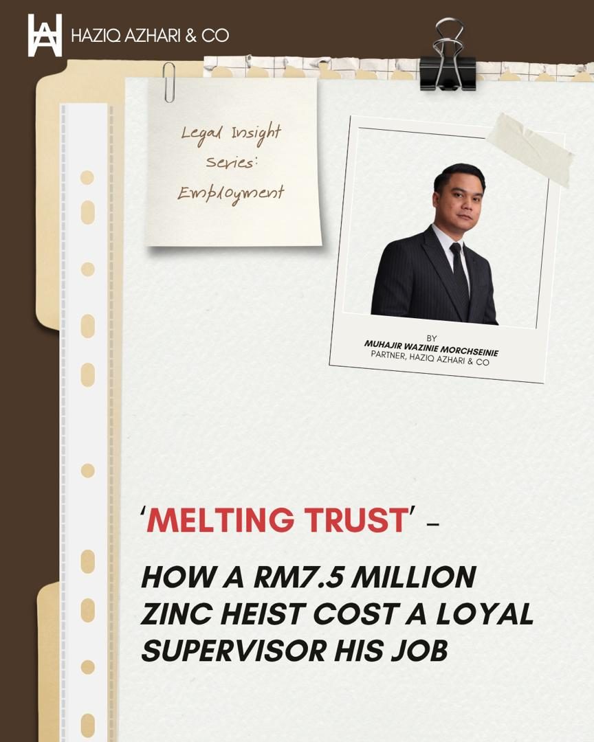 Melting Trust: how a RM7.5 million zinc heist cost a loyal supervisor his job